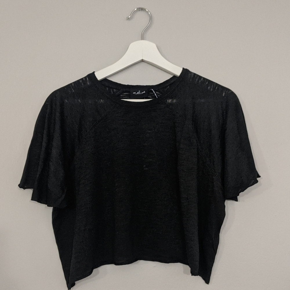 Cropped Black T-Shirt
